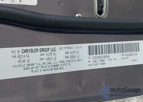 2014 Dodge Charger Se z USA, uszkodzony, nr VIN 2C3CDXBG3EH366580